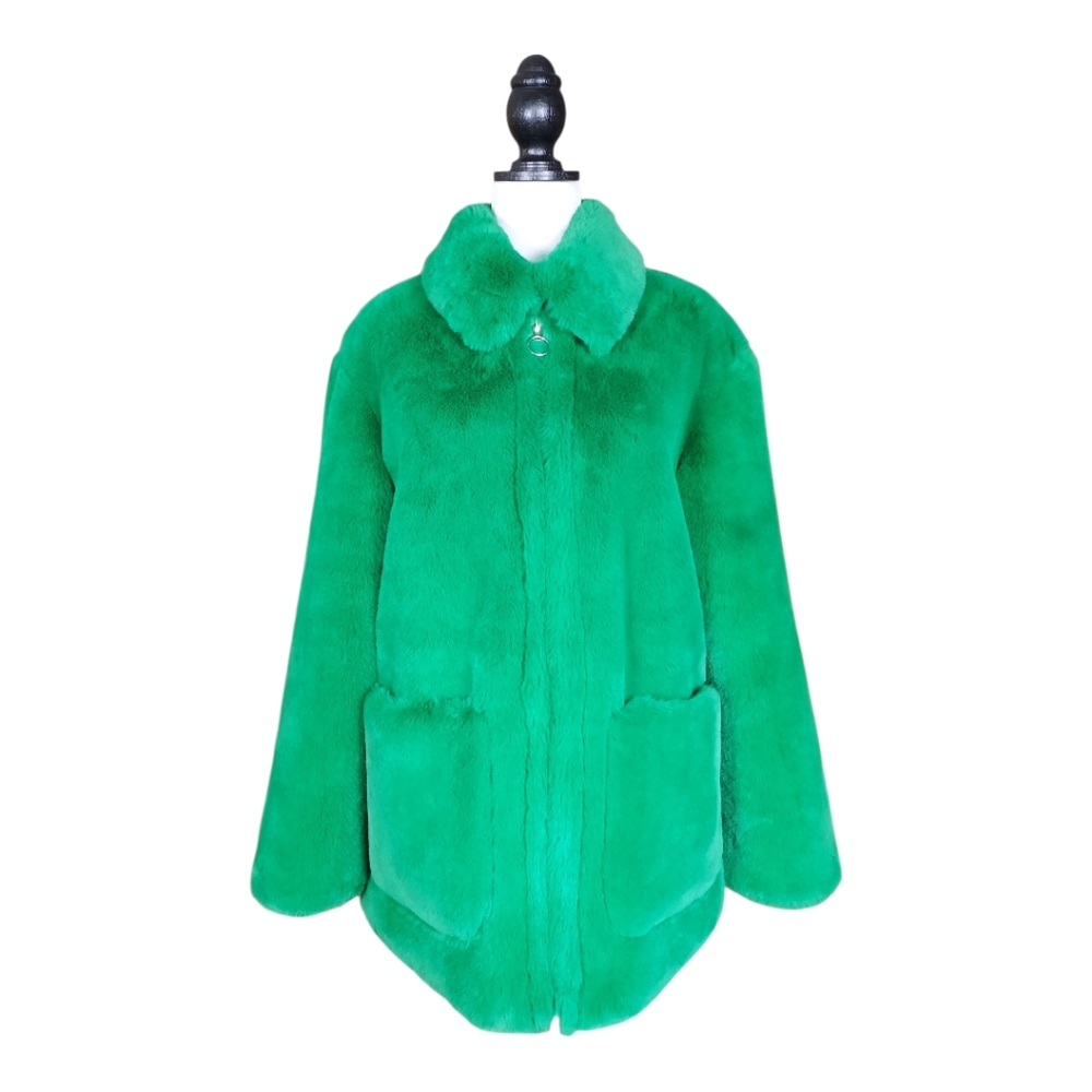Topshop Mobwife Maximalism Glam Eclectic Grandpa Streetwear Luxe Faux Fur Coat 8 - Picture 2 of 9